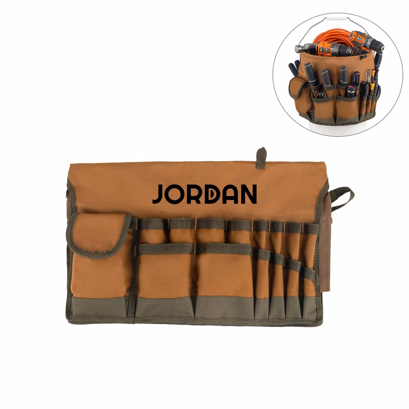 Oxford Pocket Tool Storage Bucket Bag