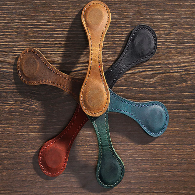 Leather Magnetic Bookmark