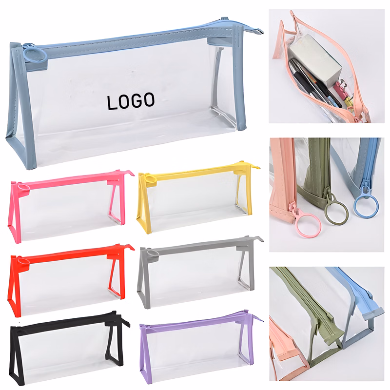 Transparent  Pencil Case Stationery Storage Bag