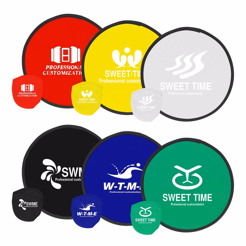 Polyester Foldable Flying Disc With Pouch