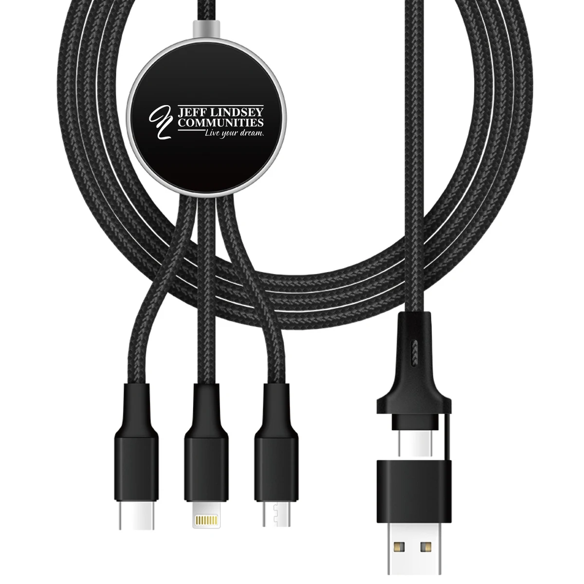 10W LED Light-Up 6-IN-1 Charging Cable 1