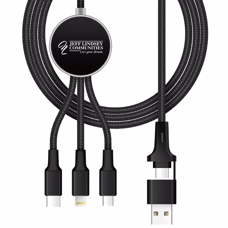 10W LED Light-Up 6-IN-1 Charging Cable