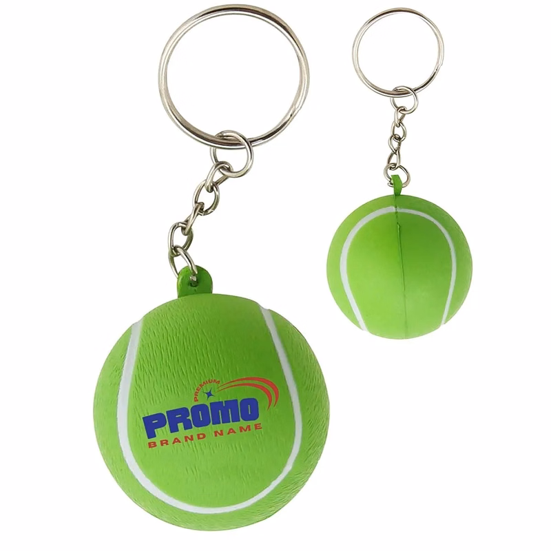 Mini Foam Tennis Baseball Volleyball KeyChains