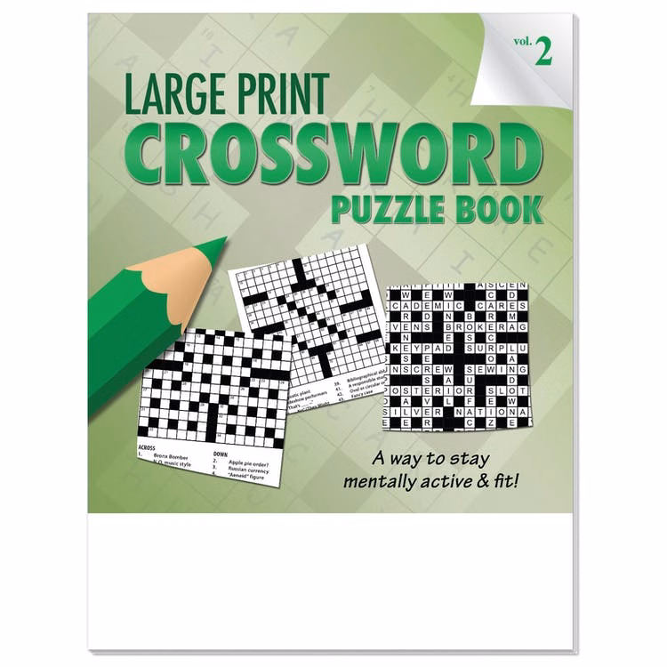 Crossword Puzzle Books - Large Print Volume 2