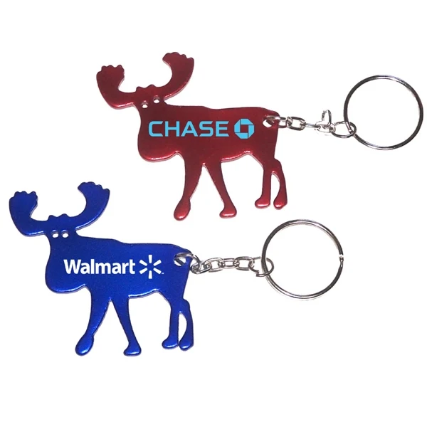 Elk shape bottle opener key chain 1