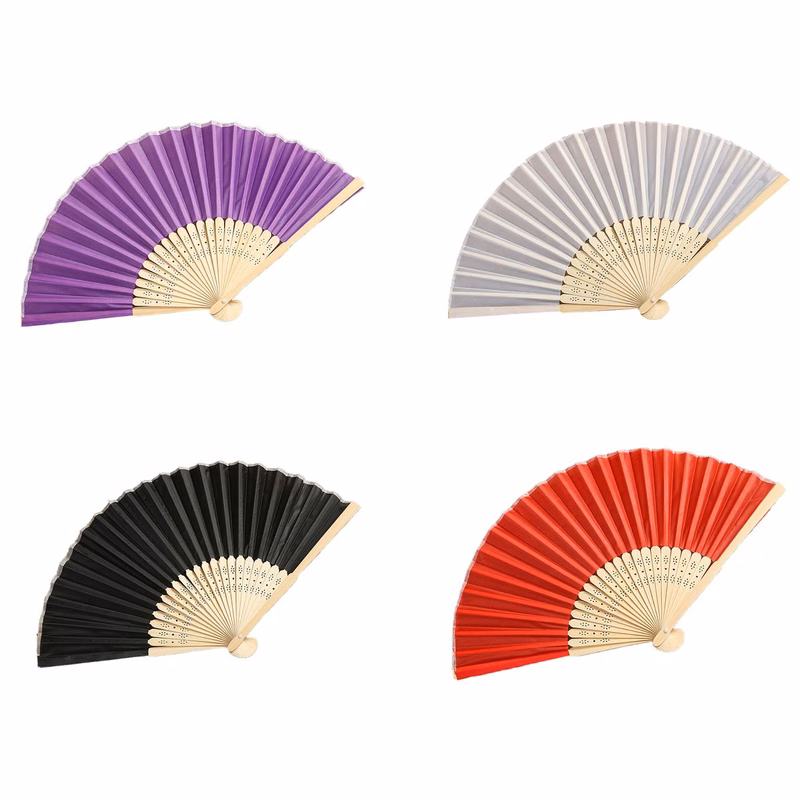 Silk Bamboo Folding Fan