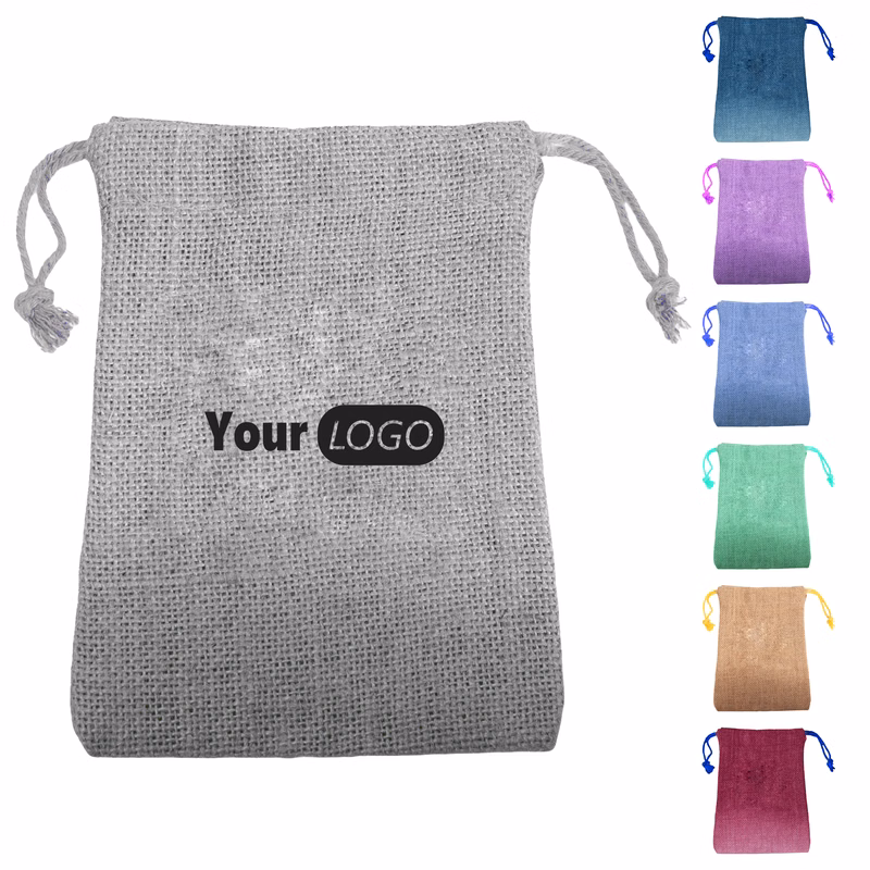 Canvas Natural Drawstring Bag For Sustainable Storage