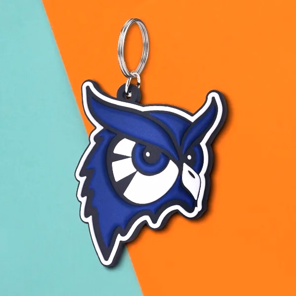 1" Custom 3D PVC Keychain