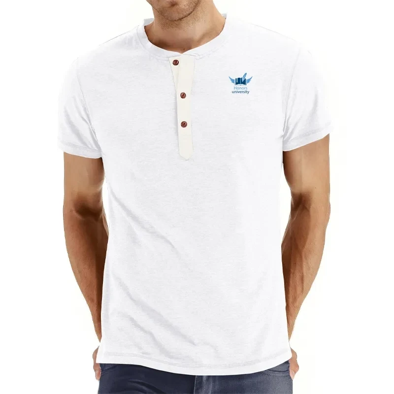 Classic Men's Henley Short Sleeve T-Shirt 1