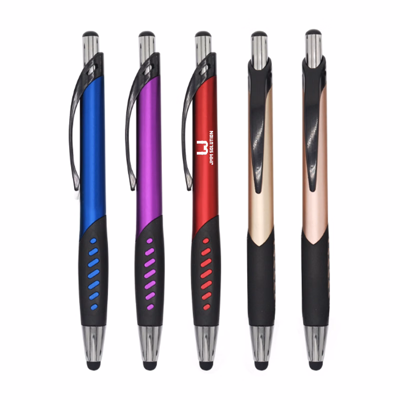 2 in 1 ABS Retractable Ballpoint Pen w/ Stylus