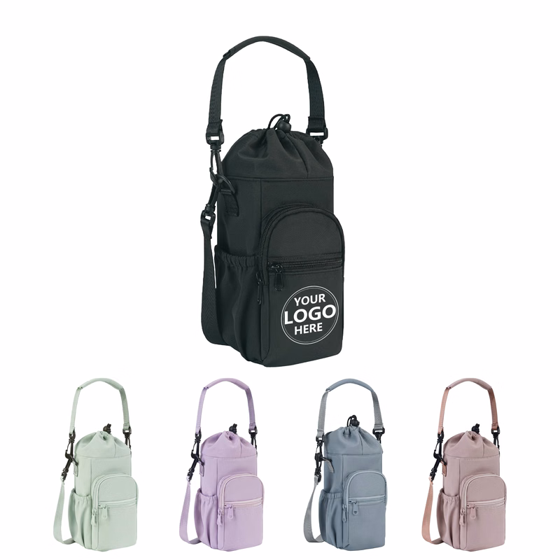 Shoulder Sling Aluminum Foil Insulated Cup Bag