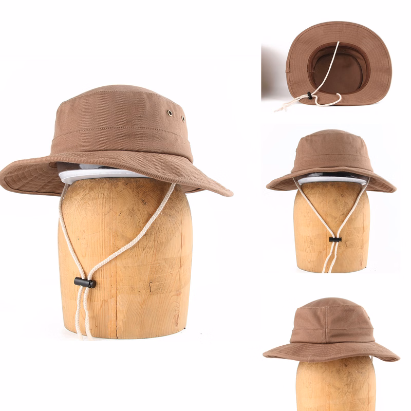 Western Cowboy style drawstring camping hat