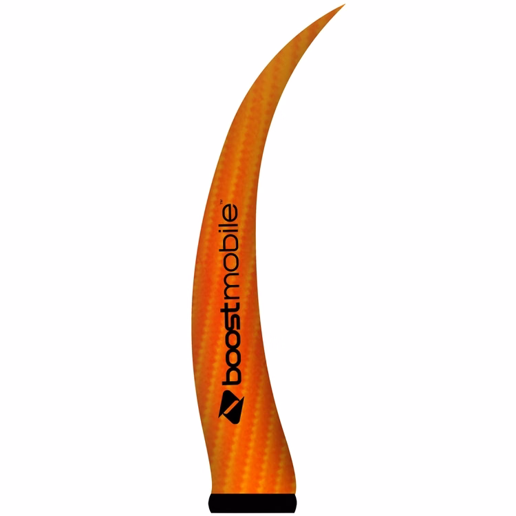 AirePin™ LED Inflatable Column, Horn_Orange Boost Mobile - 7.5'H