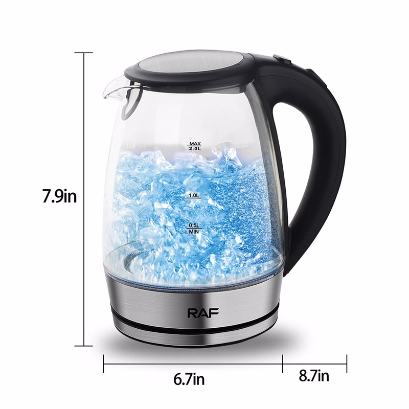 70Oz Glass Blue Light Electric Kettle W/ Auto Shut-Off