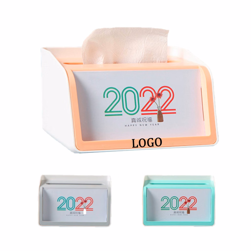 Desktop Tissue Holder With Calendar