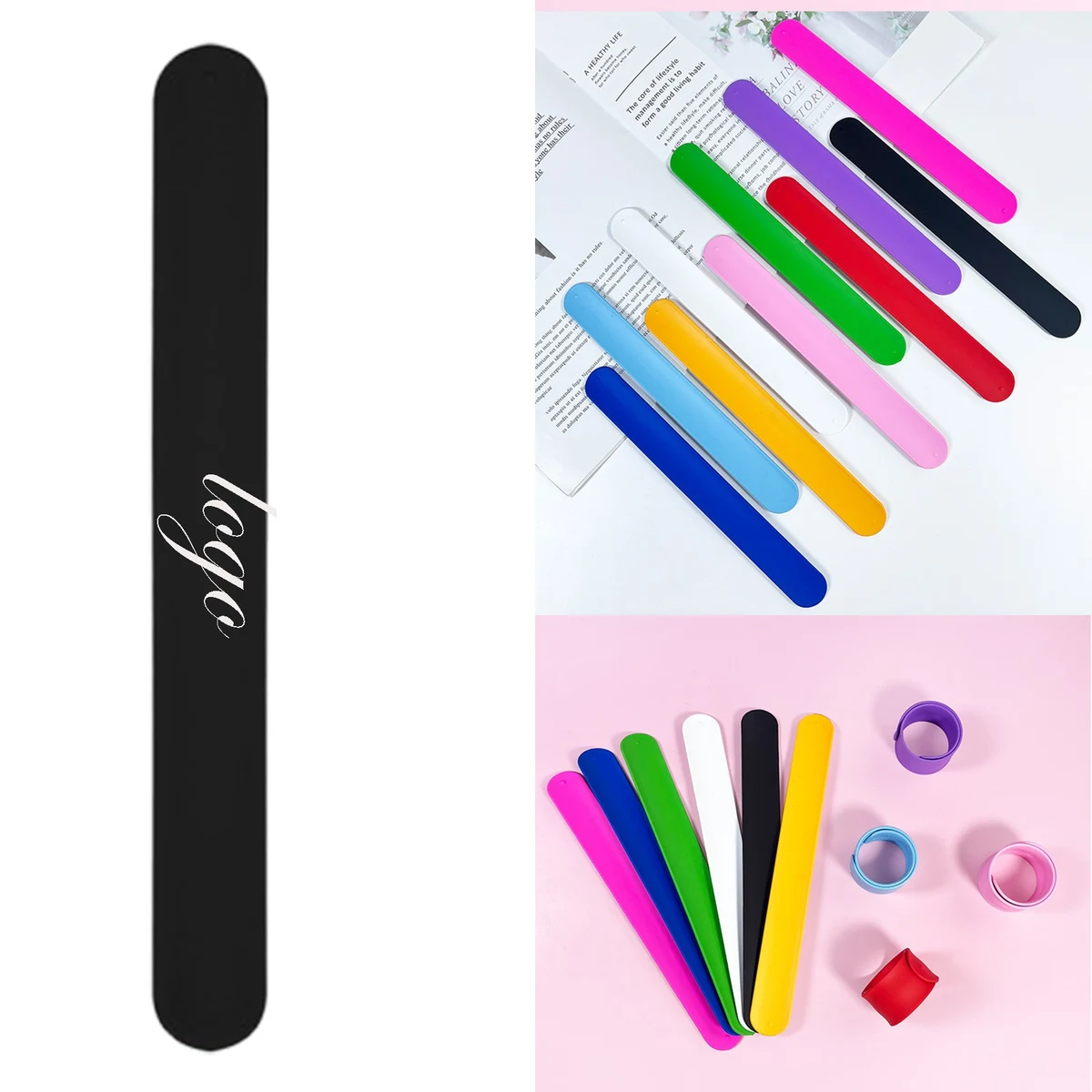 Custom Silicone Slap Bracelets 1