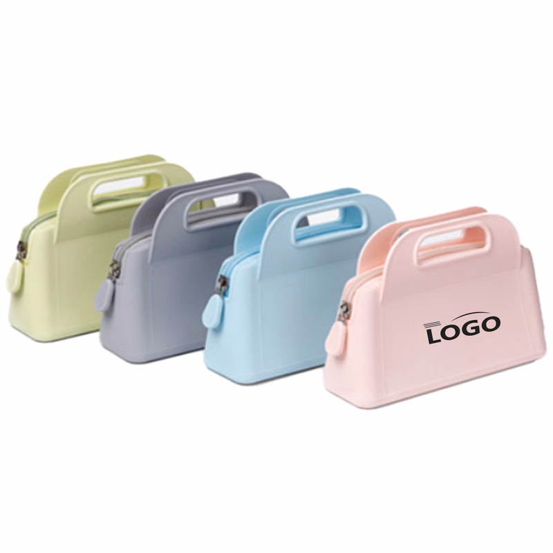 Creative Compact Silicone Tote Bag Cosmetic Storage Pouch
