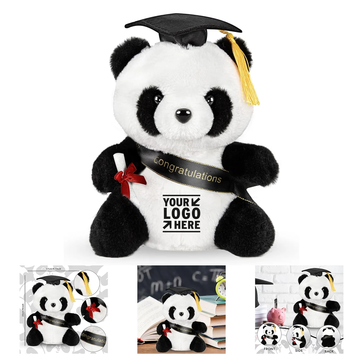 Graduation Plush Panda Bear 1