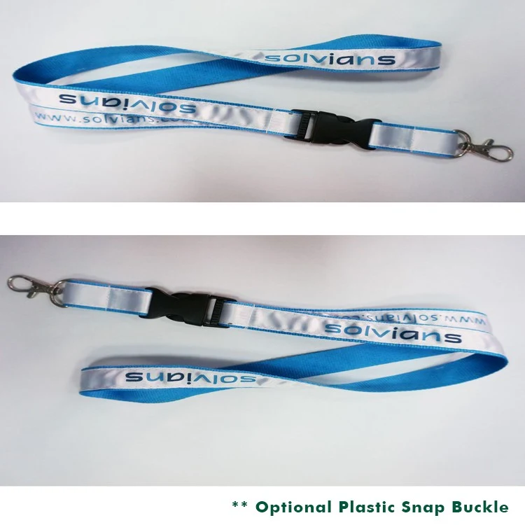 5/8" Polyester Lanyard with Printed Logo Strap 1