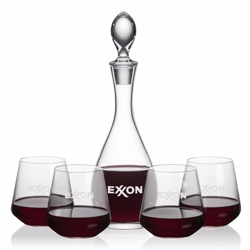 Malvern Decanter & Cannes Stemless Wine