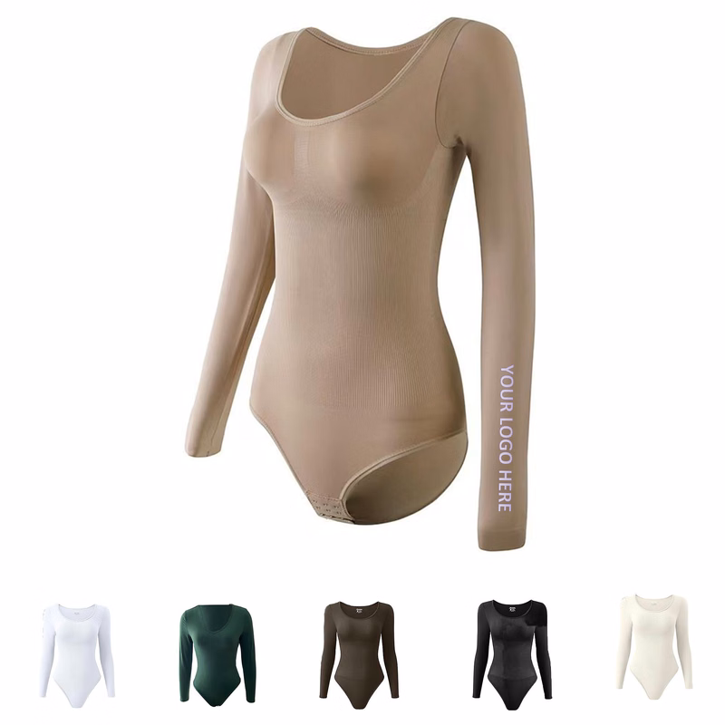 Neck Coverage Long Sleeve Bodysuit
