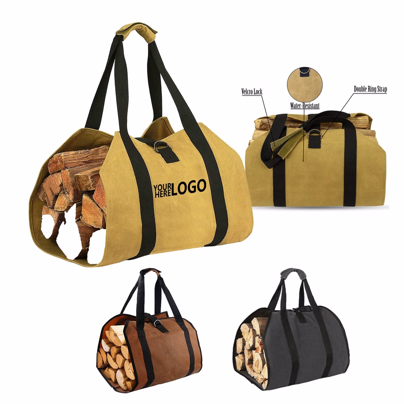 Outdoor Firewood Tote in Oxford Fabric