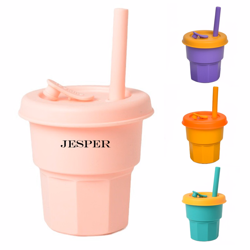 14Oz Silicone Straw And Lid Bpa Free Kinder Cup