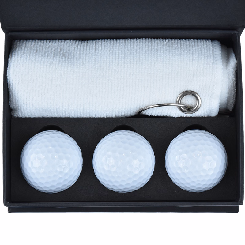 TiTUS® Golf Ball & Microfiber Towel Gift Set