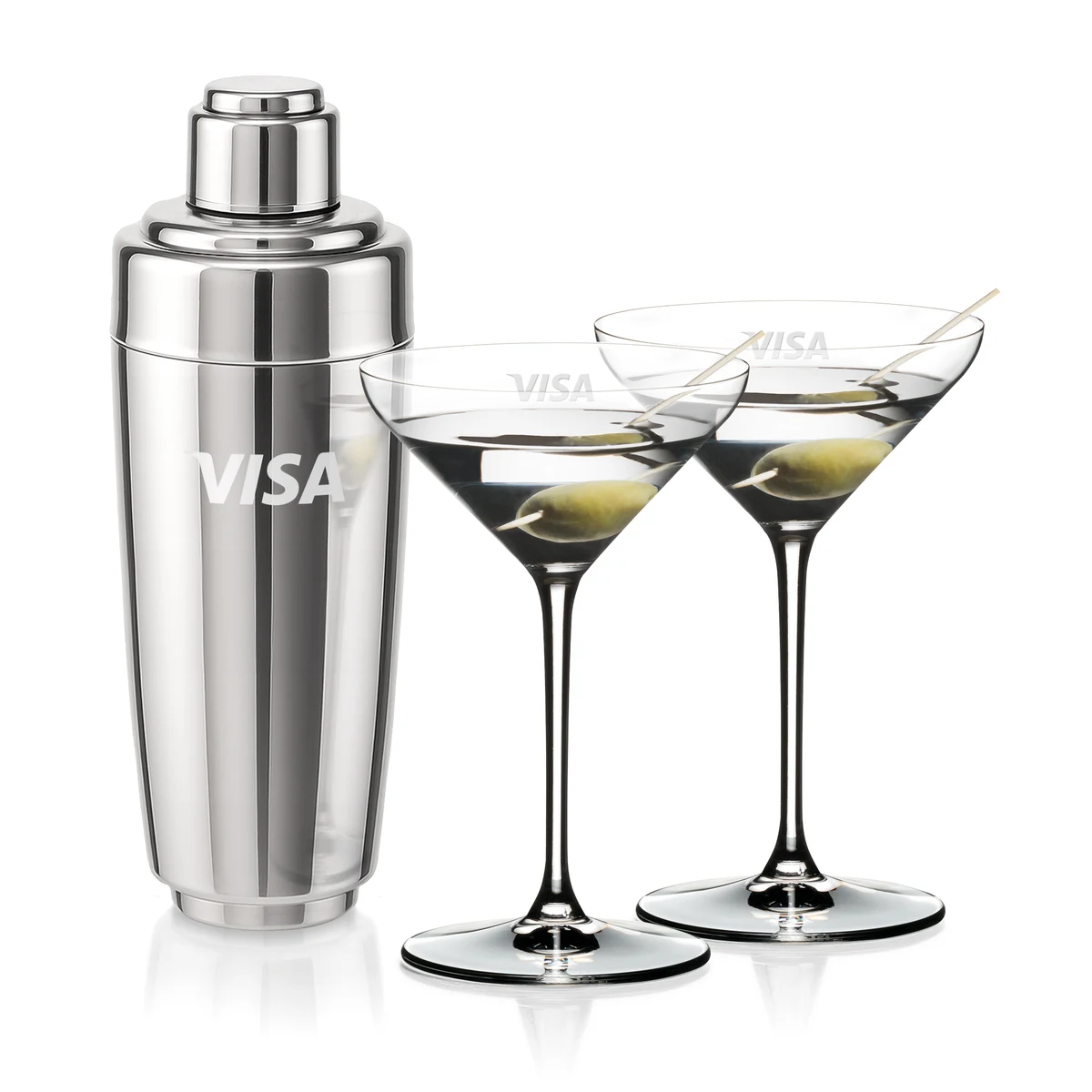 Pescara Shaker & RIEDEL Martini Set 1