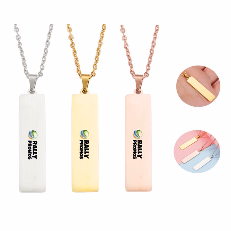 Custom Stainless Steel Blank Pendant Necklace