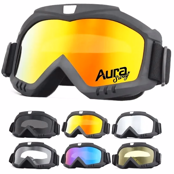 Custom Anti Fog Adjustable Safety Goggles — Motocross Skiing & Industrial Protection