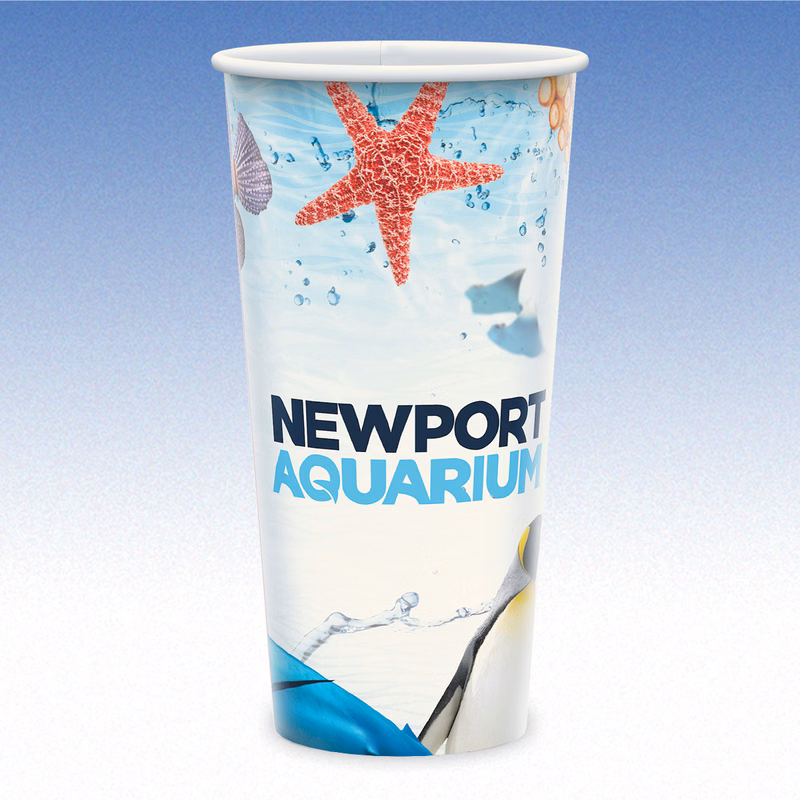 21 oz-Plastic-Free, Compostable, Recyclable Paper Cups