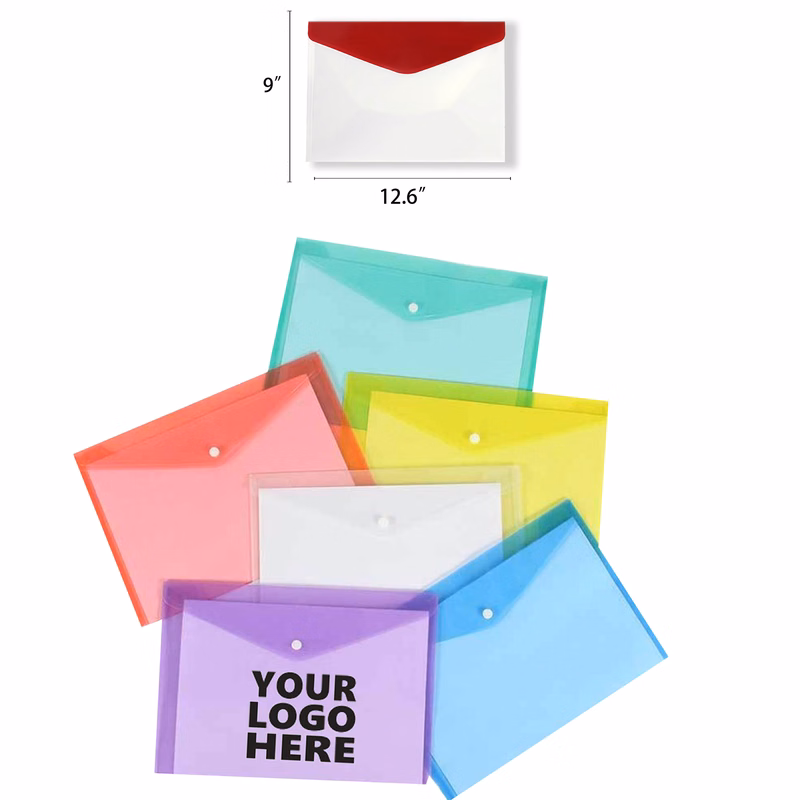 Custom Transparent A4 Plastic File Bag
