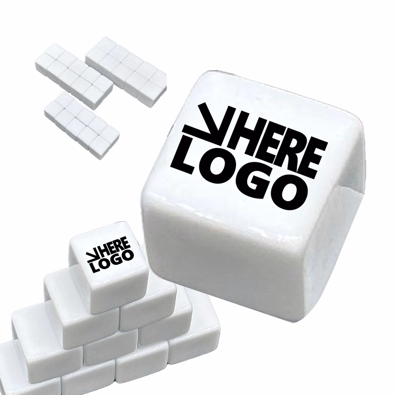 MOQ 100 Custom White Acrylic Dice