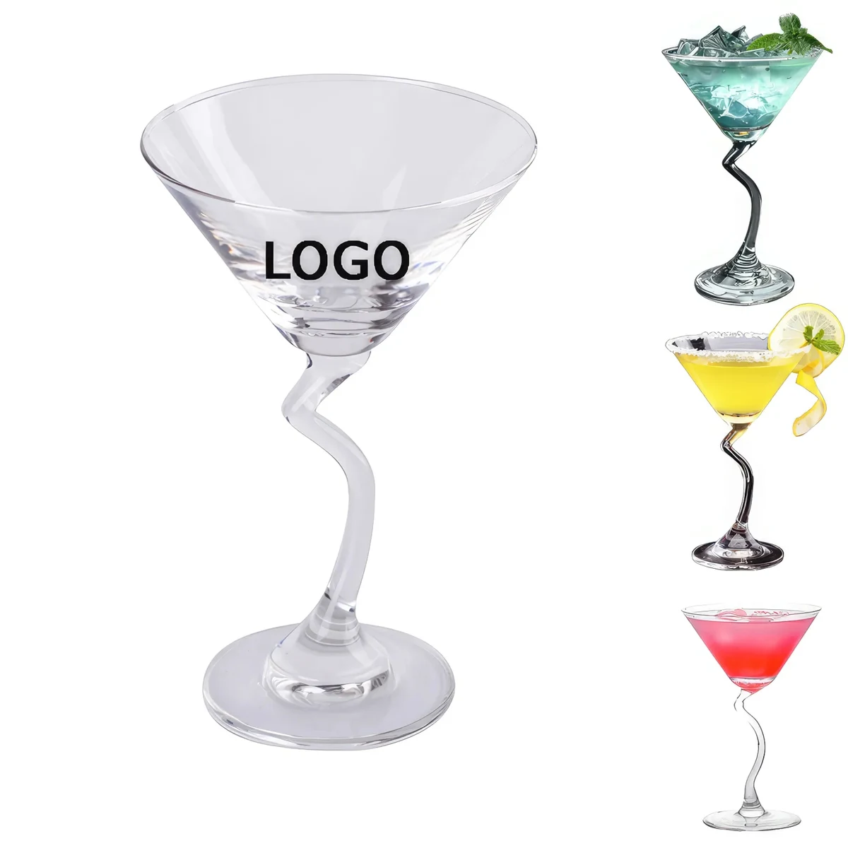 Creative Shape Martini Glass Triangle 1