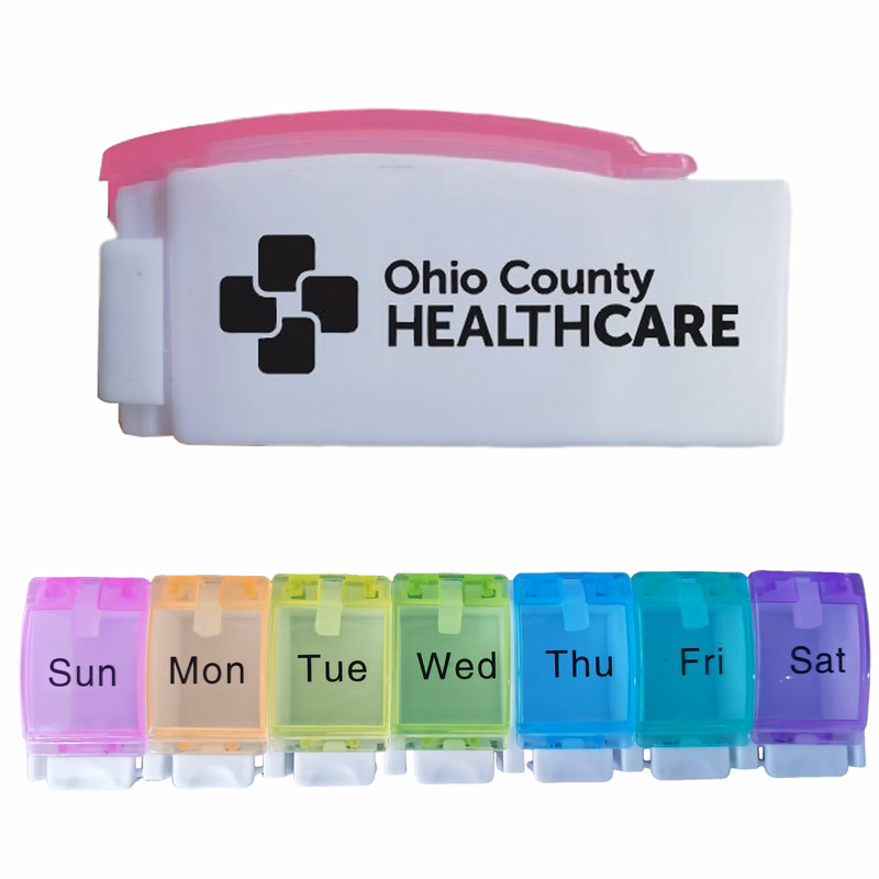 Pressing Rainbow Weekly Pill Box