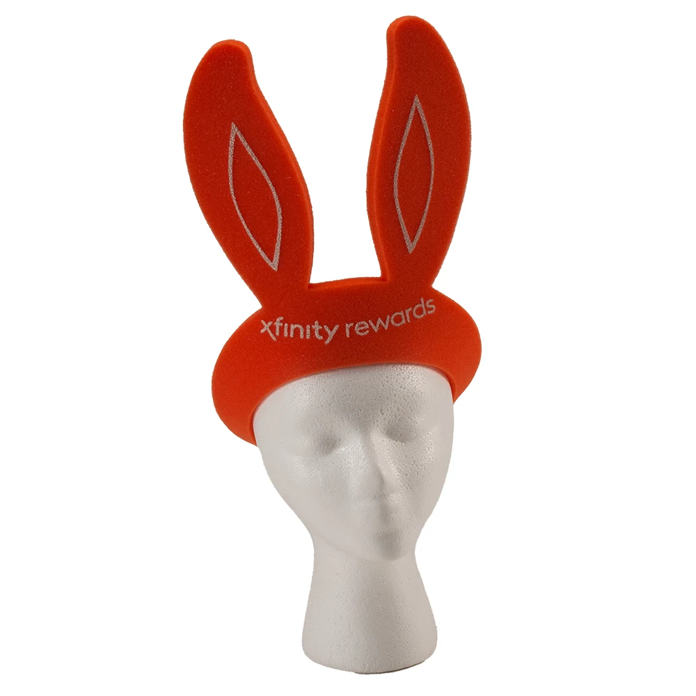 16" Foam Bunny Ears Visor 1