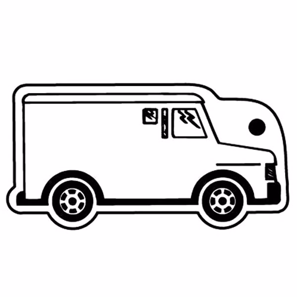 Armored Truck Key Tag - Spot Color
