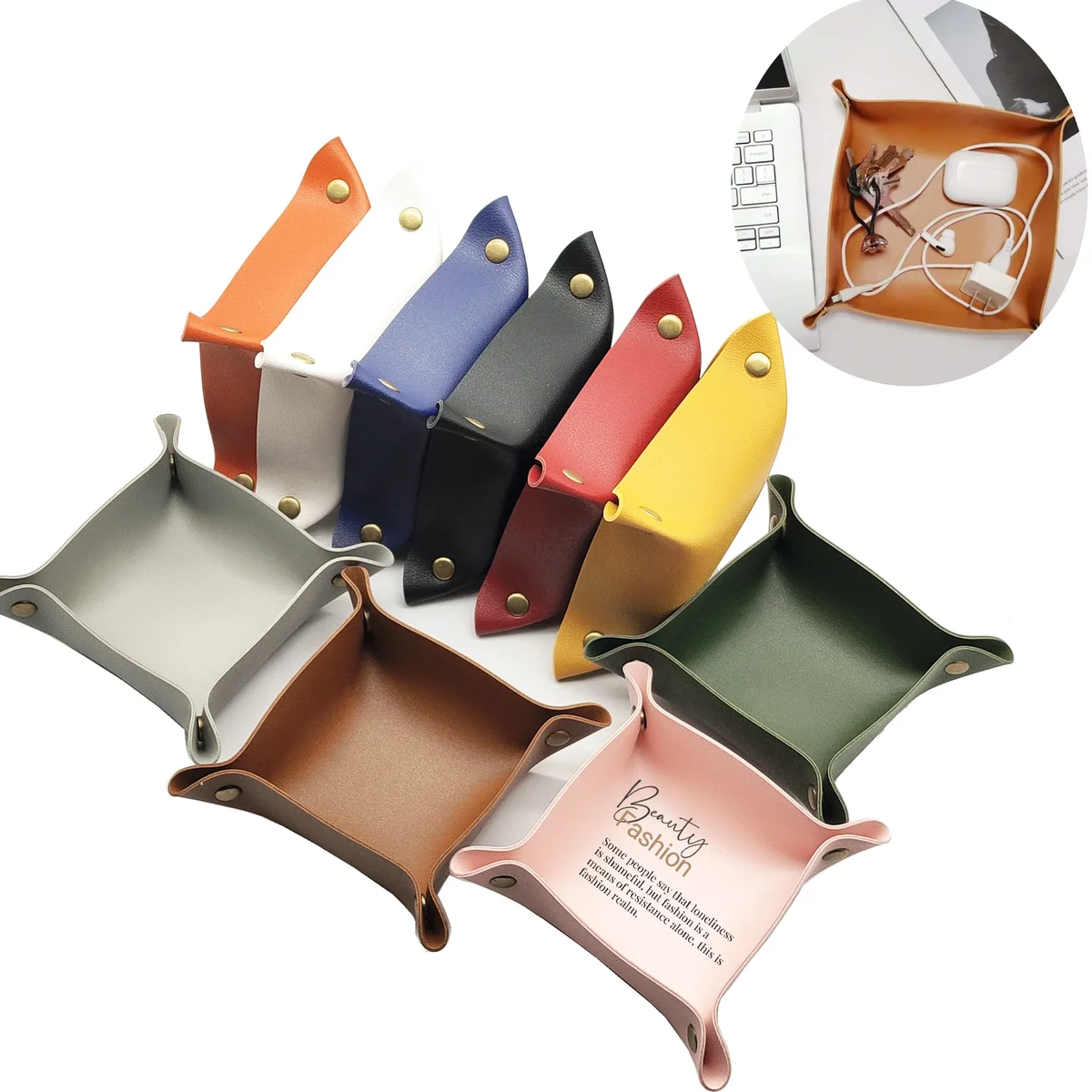 Entry Key Tray, Foldable Snap Tray 1