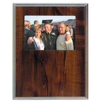 7" x 9" Cherry Finish Slide-In Frame Plaque 1