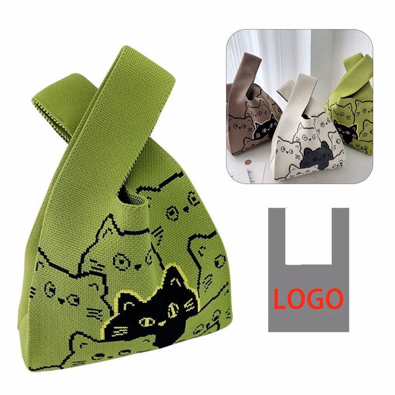 Knitted Jacquard Tote Bag