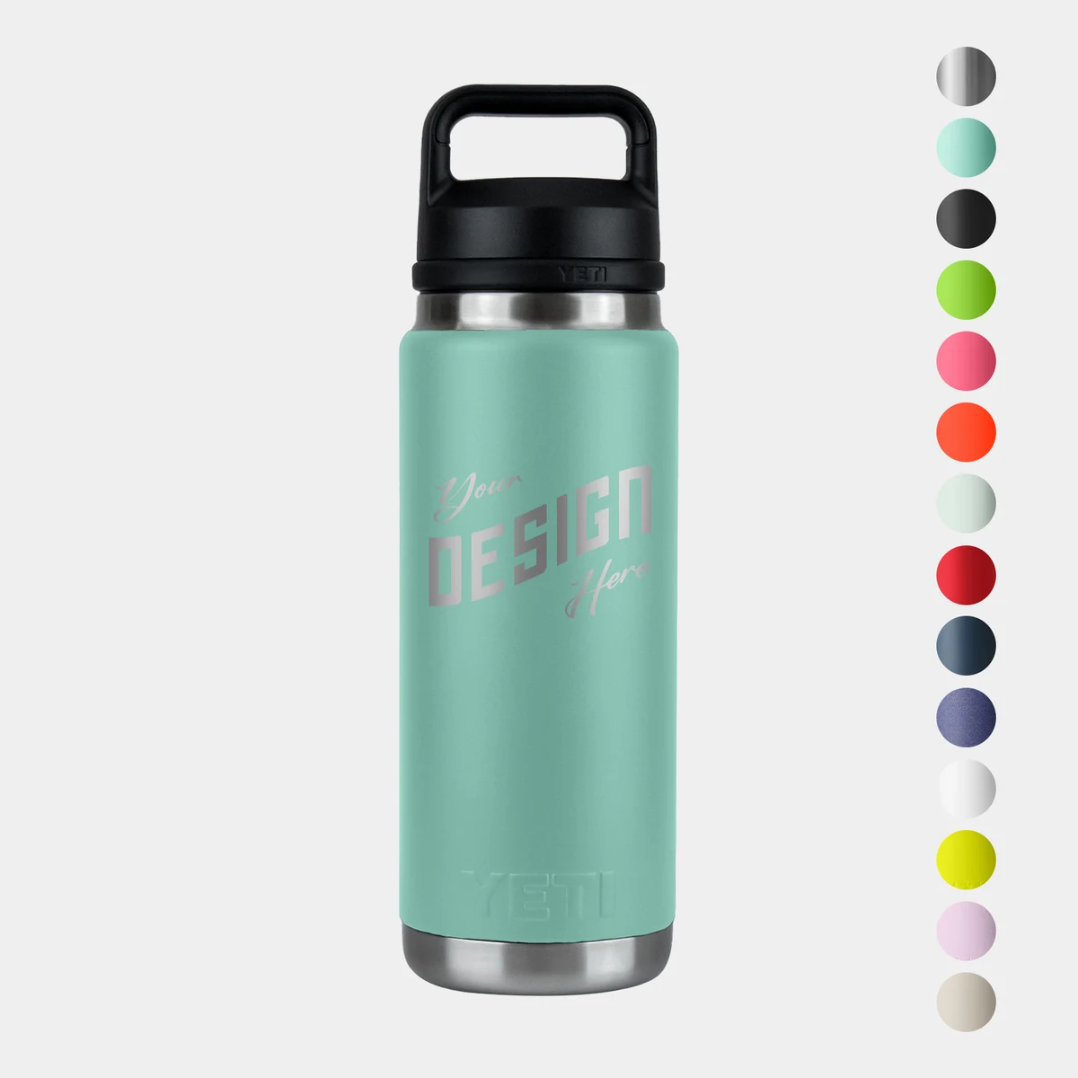 26 Oz YETI® Stainless Steel Insulated Water Bottle w/ Chug Cap, custom water bottle with logo imprint 1