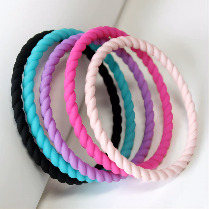 Fried Dough Twists Silicone Bracelet