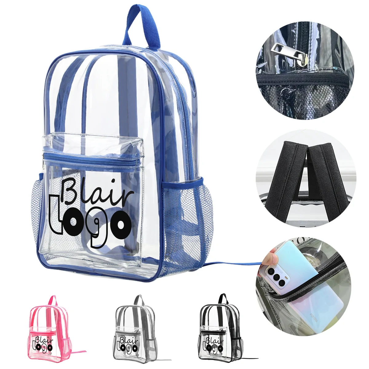 Eco-Friendly Clear PVC Backpack 1