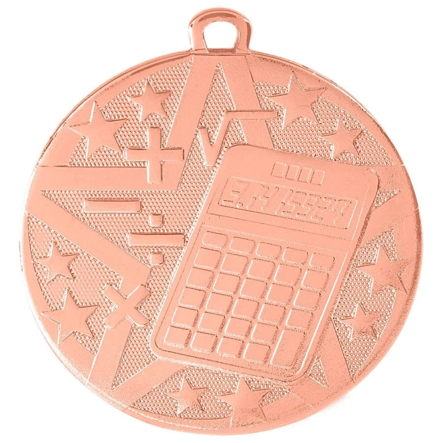 2" Bronze Superstar Math Medal 1