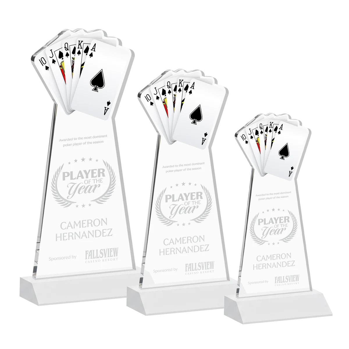 Poker Award - White 1