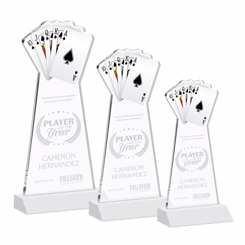 Poker Award - White