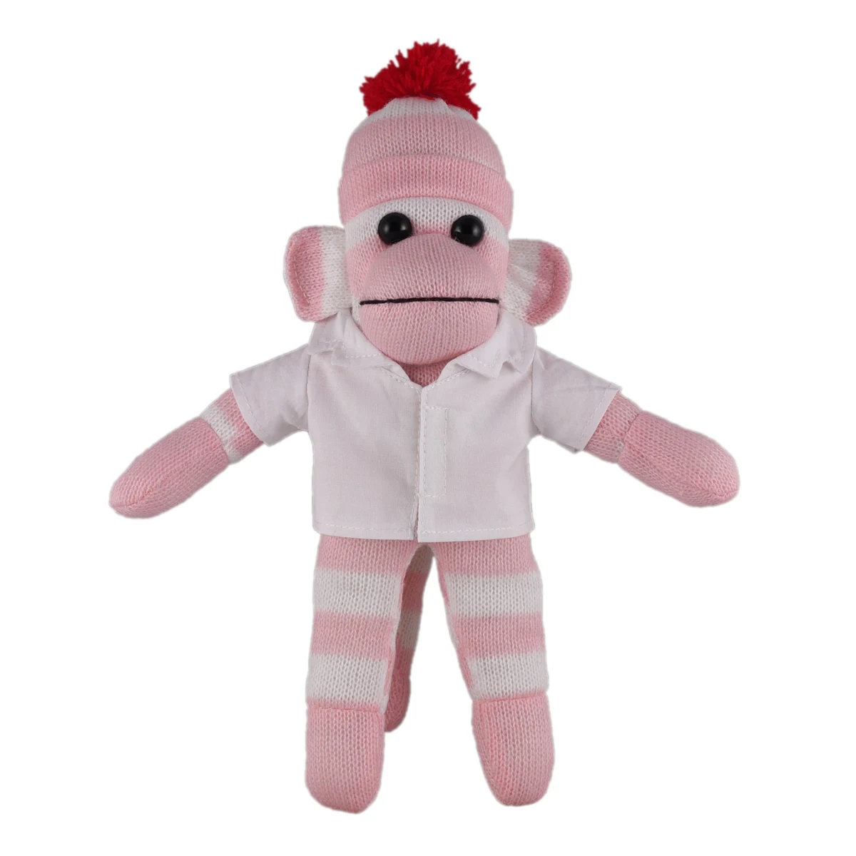 Pink Sock Monkey (Plush) in doctor's jacket. 1