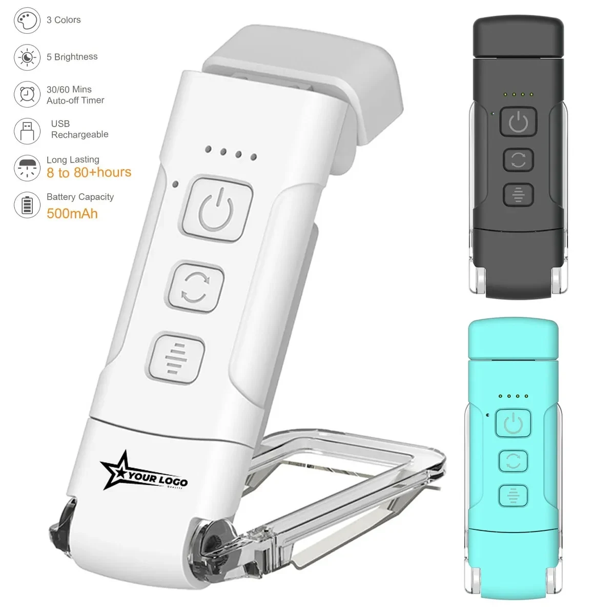Portable Rechargeable Kids Clip On LED Reading Lights 1
