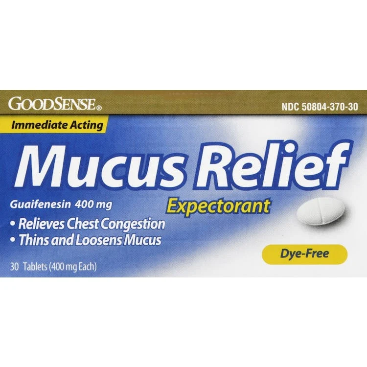 Mucus Relief Expectorant Tablets - 400 mg 30 Tablets 1